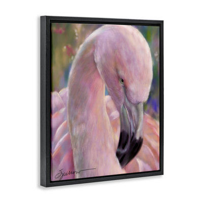Cadre flottant Mingo The Flamingo, design par Mary Sparrow