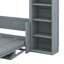 Lit escamotable double avec bureau et bibliothèque, lit escamotable au design compact et peu encombrant-2071439226-2071439206