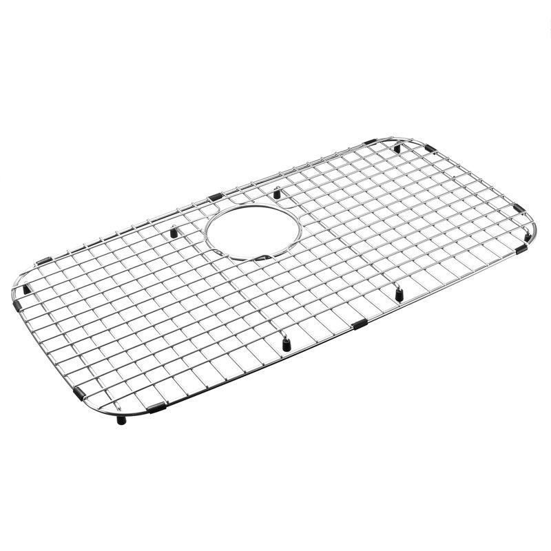 26.1-in x 13.94-in Rear Drain Heavy-Duty Stainless Steel Sink Grid