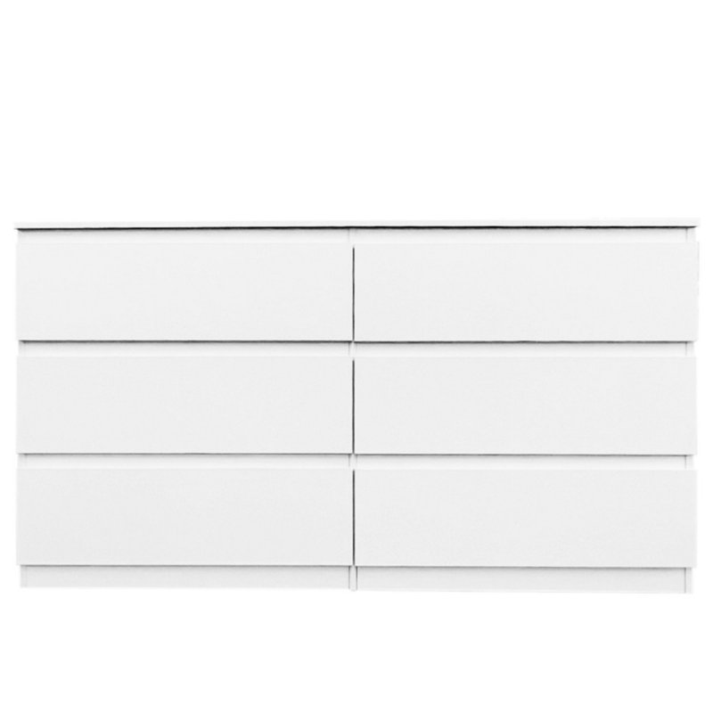 Commode double 6 tiroirs pour le couloir de la chambre à coucher