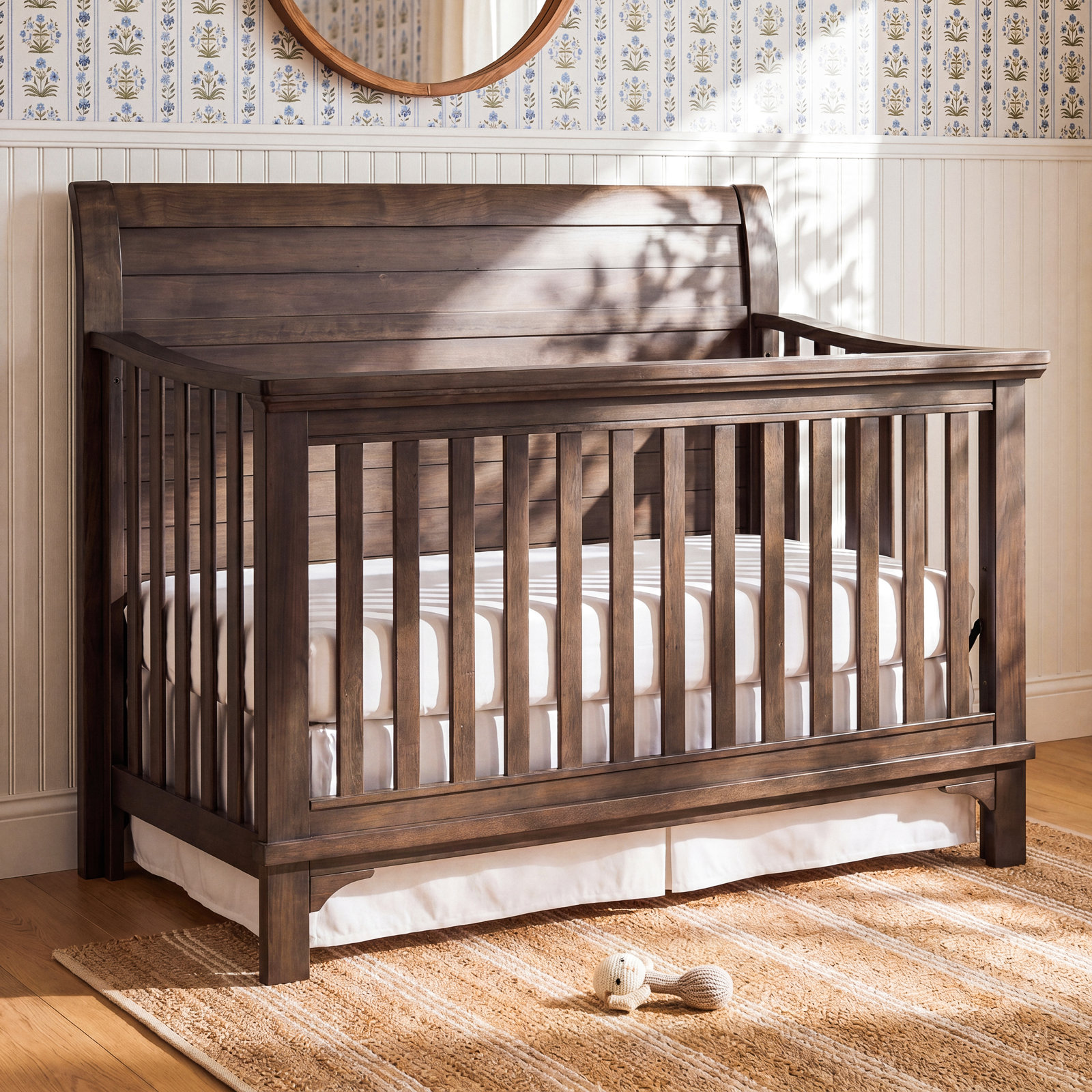 Mabank 3 -in-1 Convertible Crib, Dusk Gray