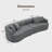 2-Piece Curved Symmetrical Modular Sofa, Full Foam Compressed Design, No Assembly Required, Teddy Upholstery-596963352