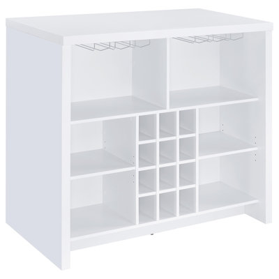 Engineered Wood Freestanding Home Bar