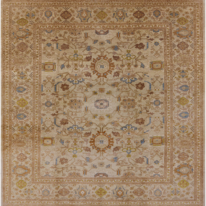 Cavin Oriental Indoor Rug, Square 7'