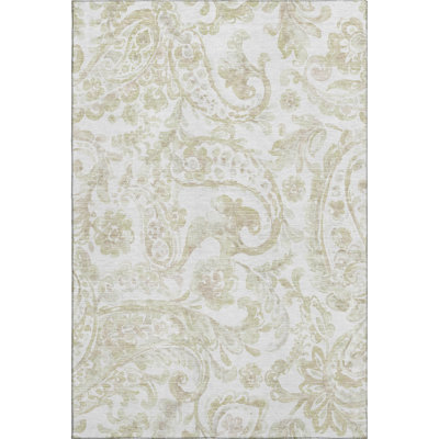 Premium Machine Washable Prisco Beige Rug