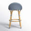 Tabouret de comptoir à dossier bas Ellie-1423097679
