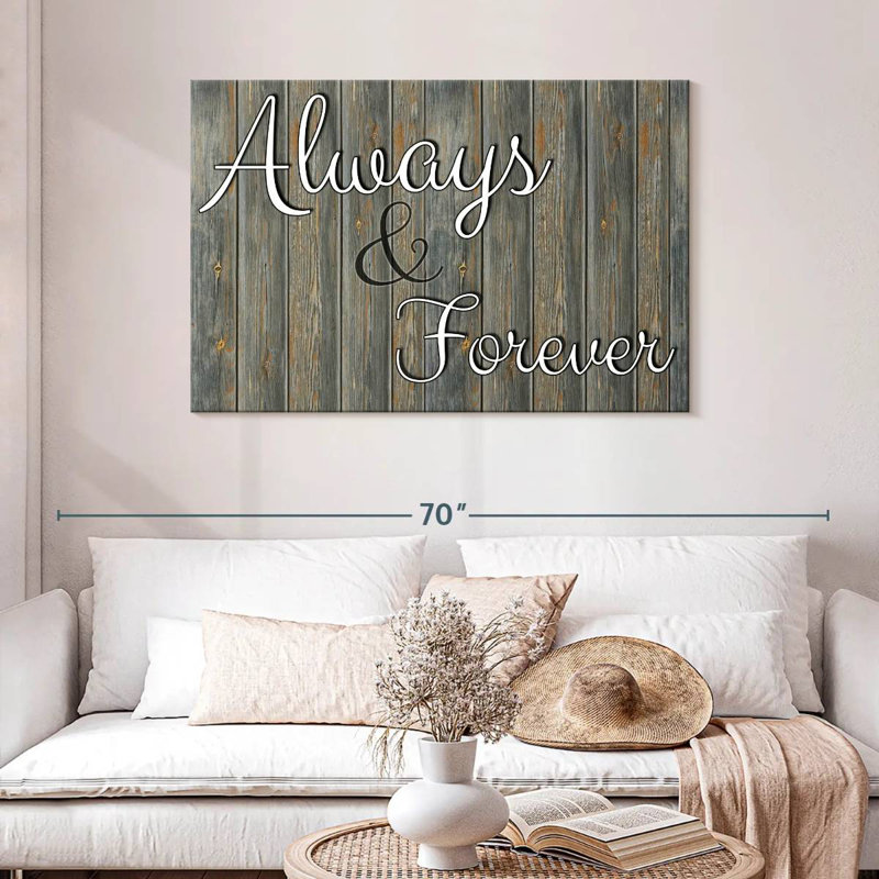 Tergel Always Forever Typography, 30" H x 45" W