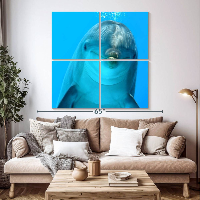 Brampt Dolphin Encounter, 50" H x 50" W