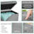 Oralle Sorbus Faux Suede Storage Ottoman Cube/Foldable/Collapsible with Button Lid Cover - 15-inch, Grey-1785937486