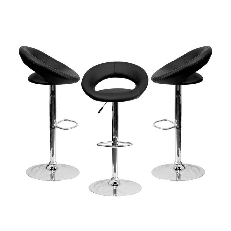 Tabouret réglable Coyte, Noir
