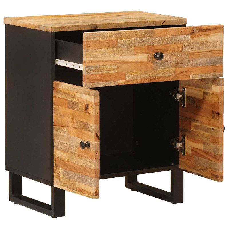 50cm W Solid Wood Bedside Table