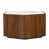 White Top/Walnut Base selected