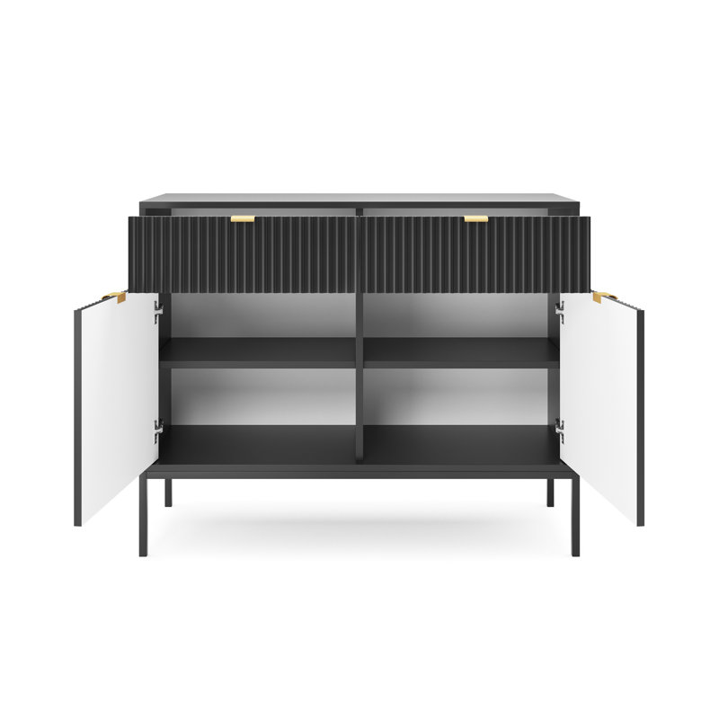 Beton 104cm Sideboard, Black