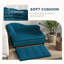 Lit pour chien de petite à moyenne taille, lit surélevé avec rangement, coussin bleu foncé, lit confortable et fonctionnel, doux et confortable pour les animaux de compagnie-1170111221