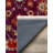 Derya Collection Digital Print Cotton-Polyester Purple Floral Rug-1578740486