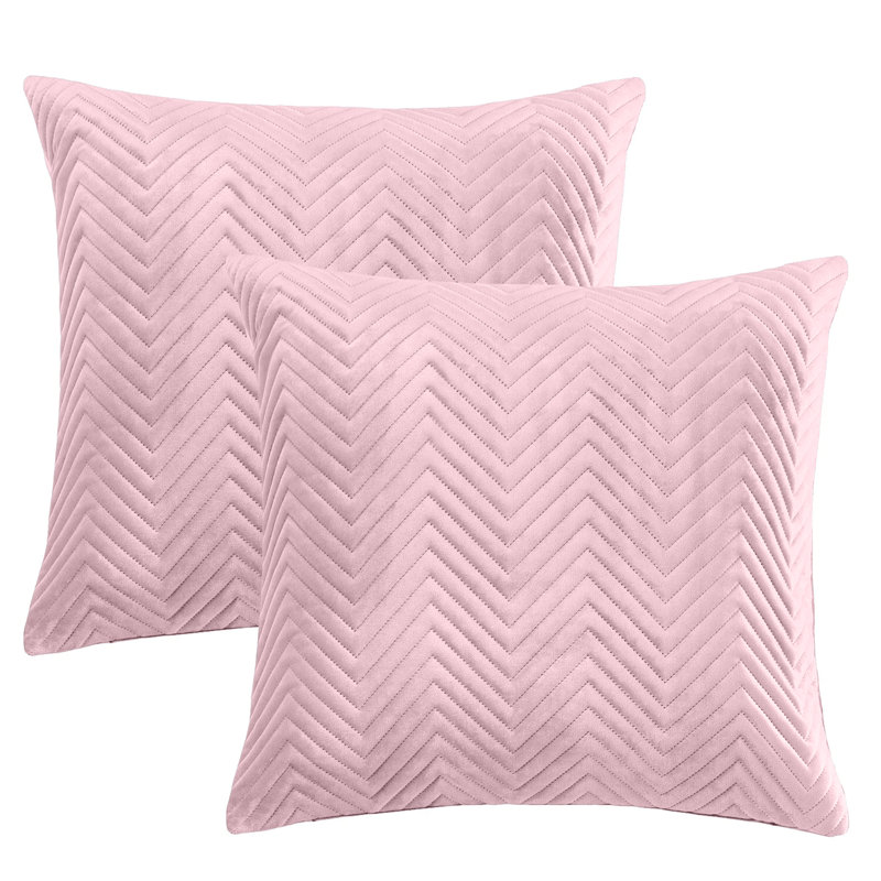 Chevron Square Throw Pillow Insert, Pink