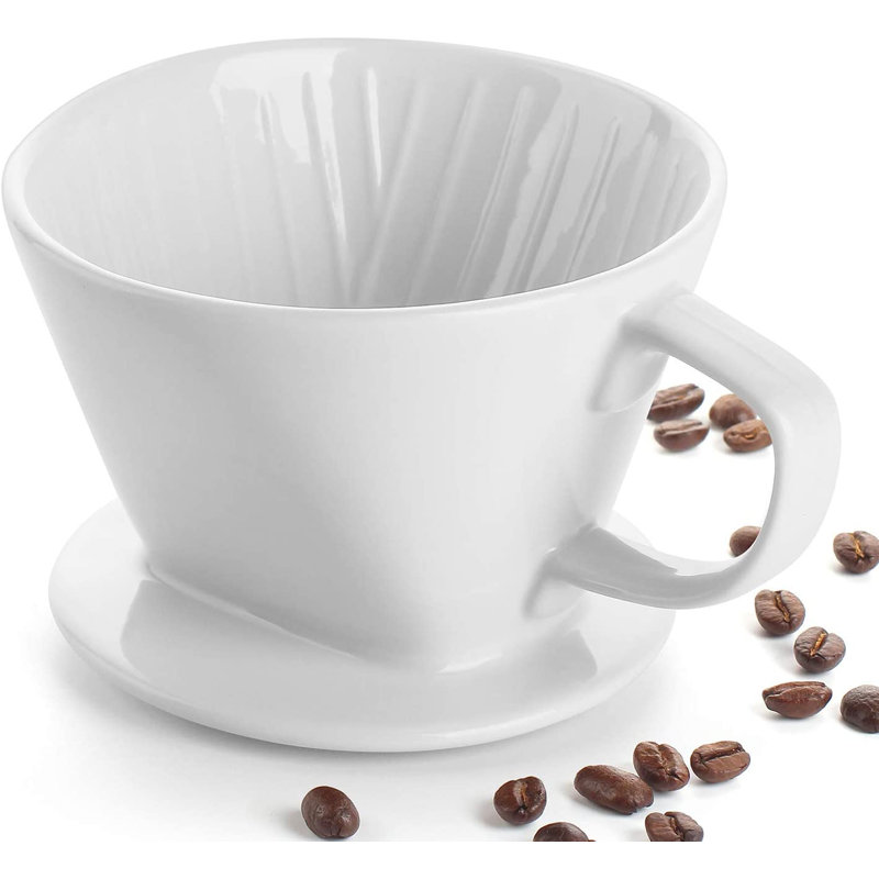 Verser sur un égouttoir à café, Blanc