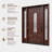 80'' Paneled Fiberglass Front Entry Doors-61965738-61965739