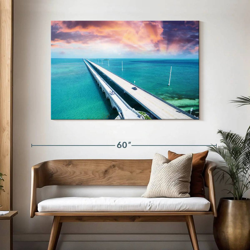 Lilie Scenic Seven Mile Bridge, Floride, H 32 po x l 48 po