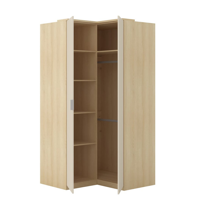 Bolat Manufactured Wood Wardrobe, Beige