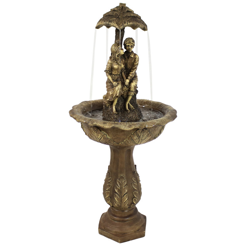 Hornsby Weather Resistant Floor Fountain with Light