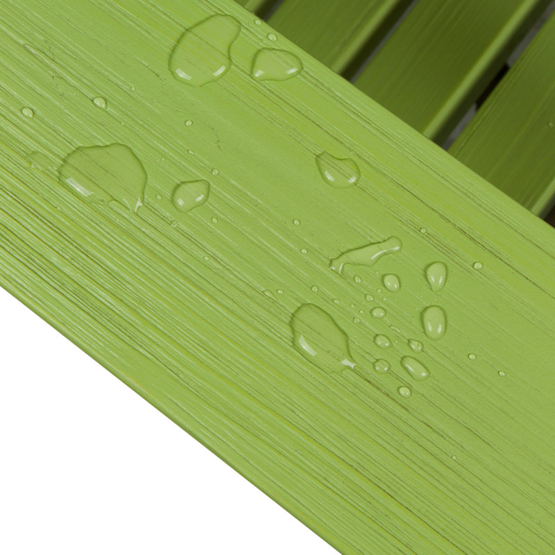 Brently Outdoor Adirondack Chair, Lime Green