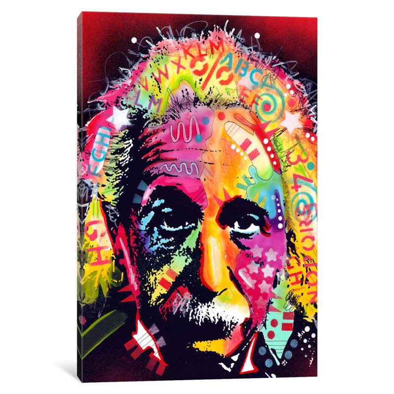 Einstein II by Dean Russo - Print on Canvas, 66.04 cm H x 45.72 cm W x 1.91 cm D, No Frame