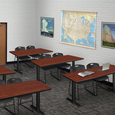 Neyland Cain T-Base Training Seminar Table & 2 Zeng Stack Chairs