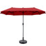 Parasol de patio 13 pi avec base