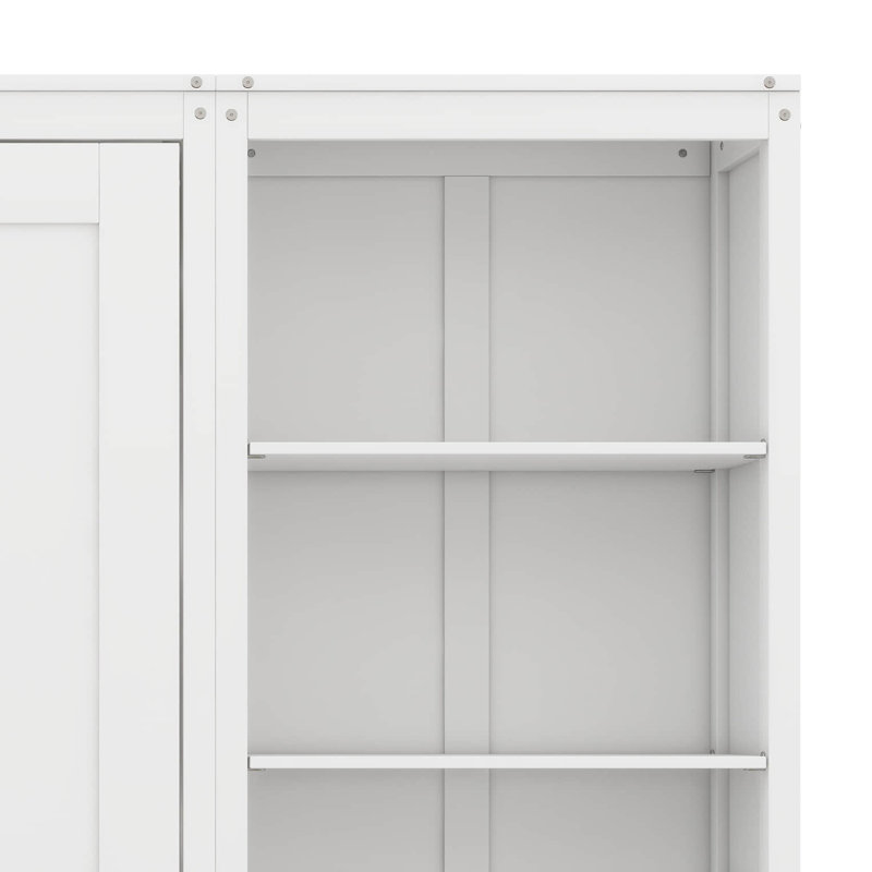 Grand lit escamotable avec tablettes, lit escamotable mural peu encombrant, cadre de lit plateforme pliable pour bureau à domicile, studio