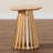 Candiance Modern Slatted Acacia Wood End Table