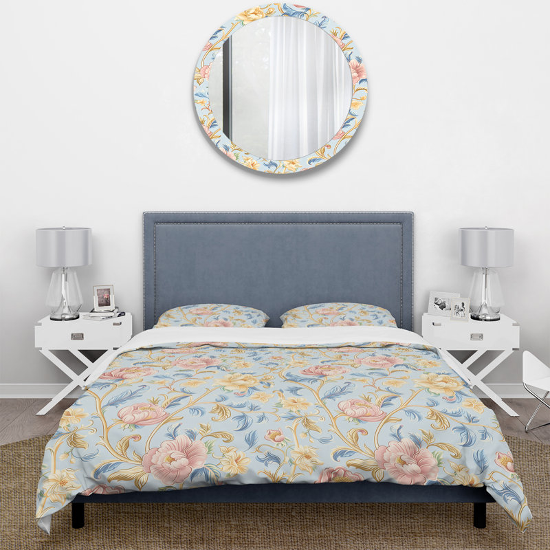 Ensemble de housse de couette Boho, Housse de couette simple + 2 taies décoratives st