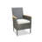 4-Piece All-Weather Gray Rattan Patio Dining Chair-1153412708