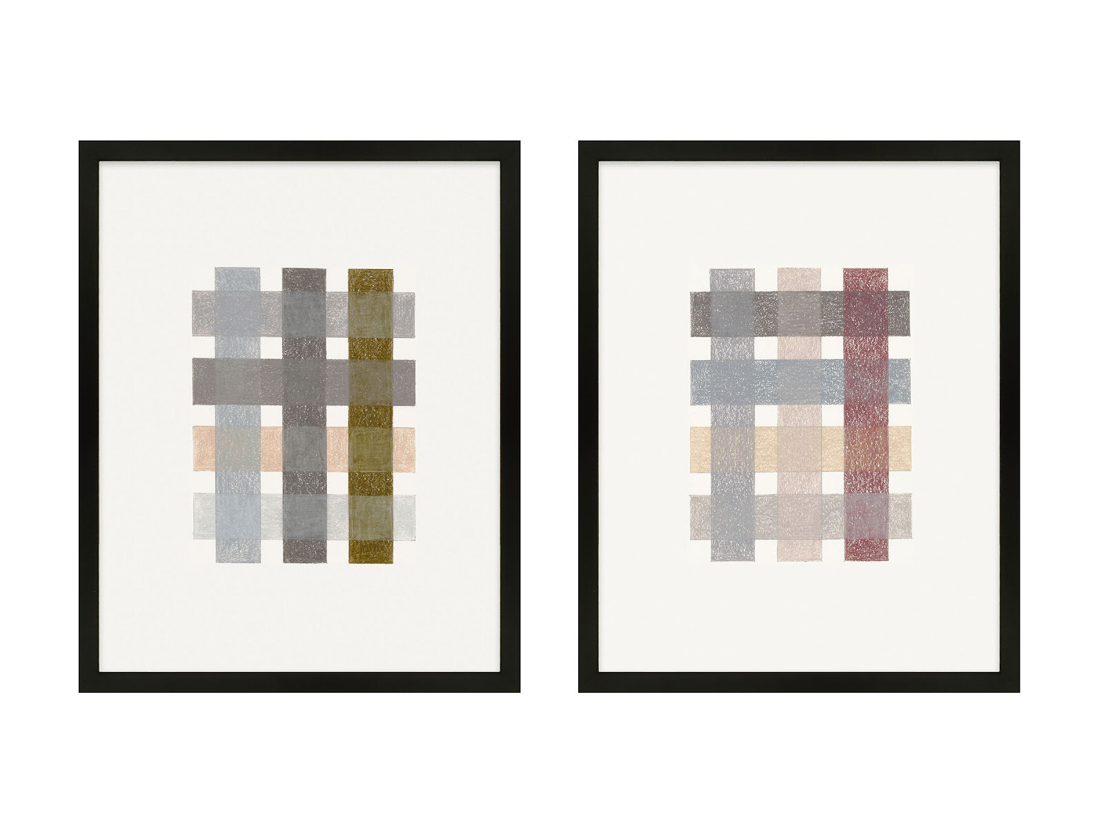 Lancel "Gridlock Vertical" Print by Beth James, 38'' H X 60'' W X 1.25'' D, Black Framed