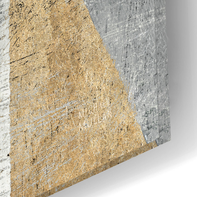 «Triangulawesome 1 Bwg» par Michael Mullan, art mural en verre acrylique, H 12 po x l 12 po x P 0,13 po