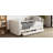 Upholstered Daybed with Trundle and Drawers-352641142