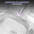 Breezebath Smart Bidet Toilet with Auto Open/Close Lid & Auto Flush, Heated Seat, Warm Water Wash, Air Dryer, Digital Display, Night Light, Ambient Lighting, Built-in Deodorizer, Antibacterial Glaze