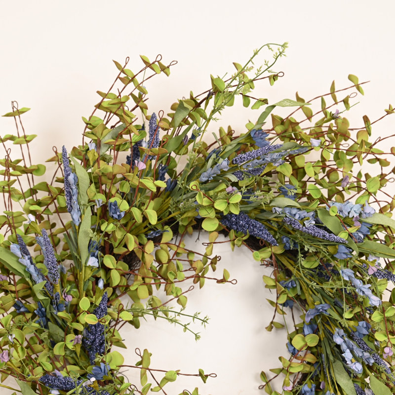 Couronne de 24 po avec porte de lavande 24 po Eucalyptus