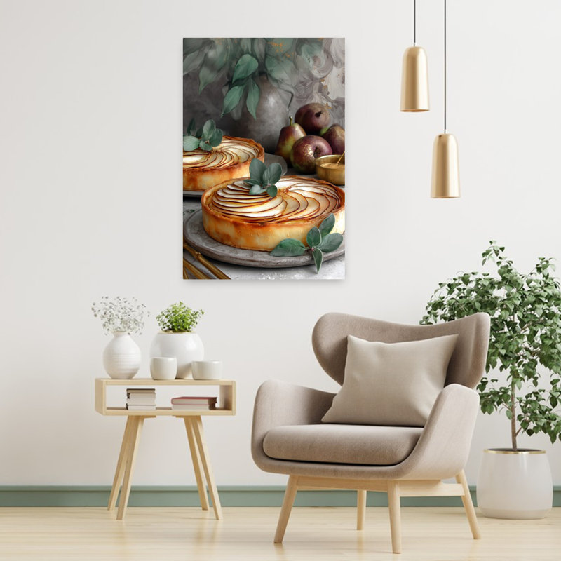Tartelette aux poires d'automne, 36" H x 24" W