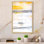 Gris et rayures verticales jaunes - art mural moderne et contemporain sur toile
