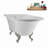 62" Streamline Clawfoot Tub,Tray,Drain, Clawfeet-101628981-102218224