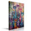 Art mural sur toile chat coloré, impression de chats fantaisistes, décor animal abstrait moderne, décoration de maison géniale prête à accrocher (12 po x 16 po)