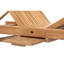 Chaise longue inclinable simple en teck de 82 po Ellie-Maye