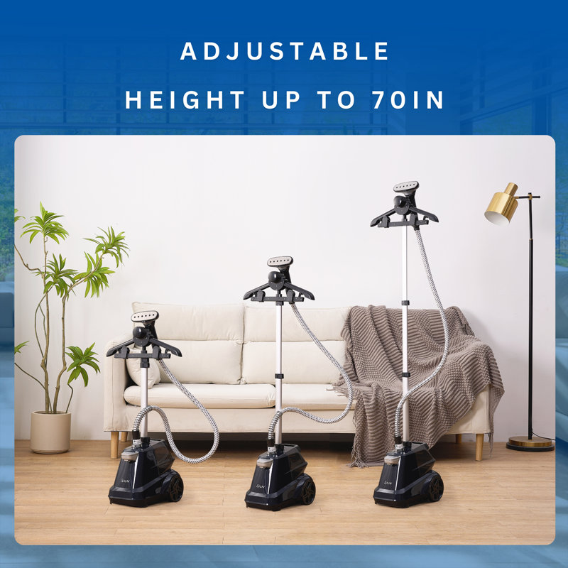 SALAV Commercial Full-Size Garment Steamer, Navy