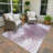 Machine Washable Indoor/Outdoor Chantille ACN2396 Abstract Rug-1372048233