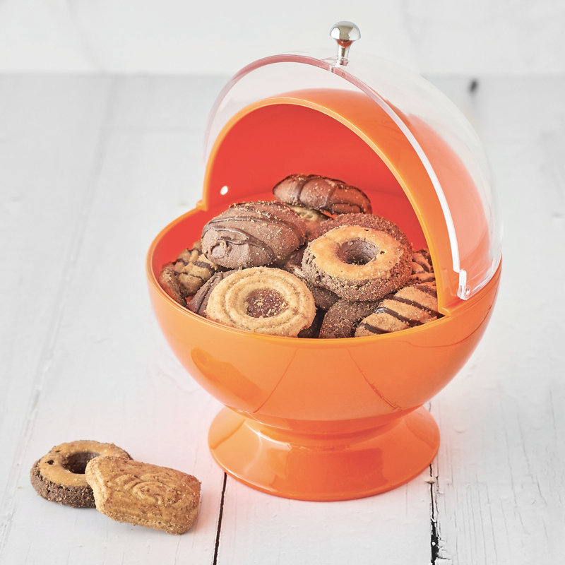 Prep & Savour Acrylic Serving Bowl, Orange