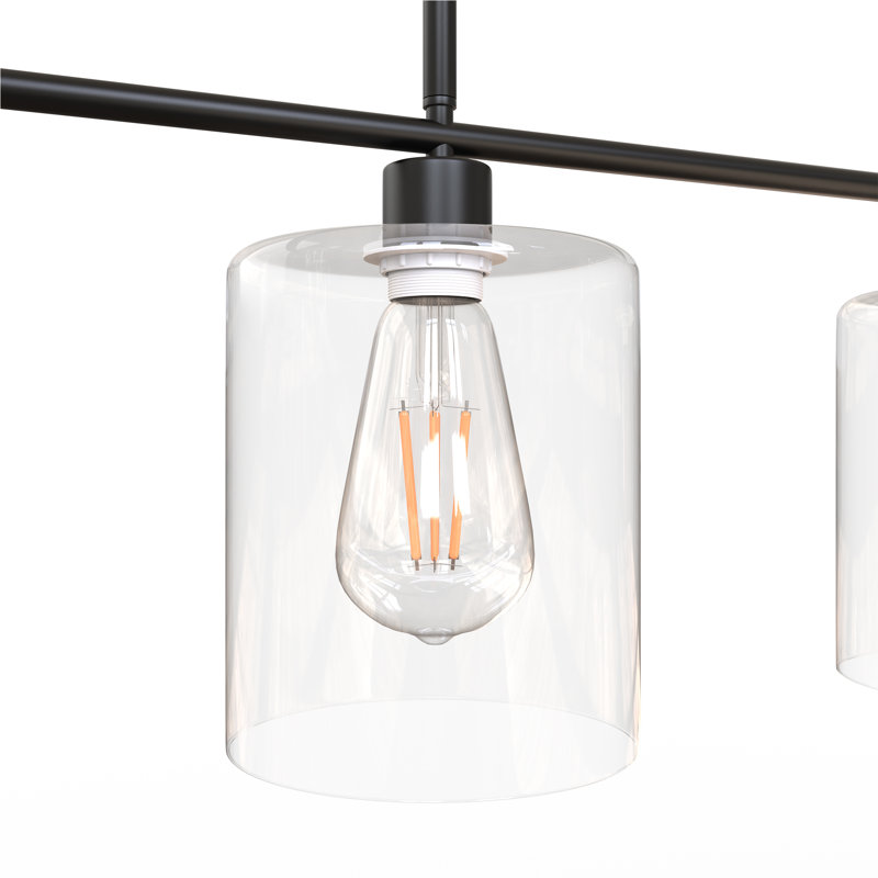 Alsey 1 - Light Kitchen Island Pendant, Black