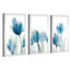 " Blue Triple Whisper Garden II " by Lanie Loreth 3 - Pieces