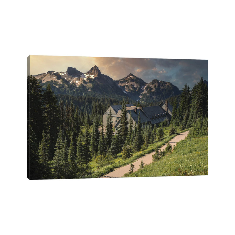 Lodging At Mt Rainier by Louis Ruth - Wrapped Canvas Print, 20.32 cm H x 30.48 cm W