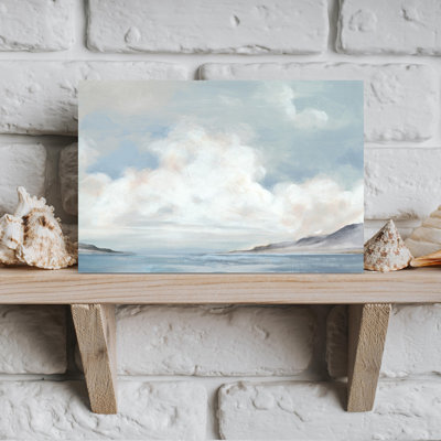 «Tranquil Coastline Benous Expansive Sky Abstract Coastal», art mural